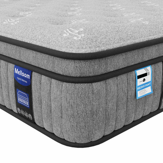 Mellsom King Mattress 5FT, 7 Zone Orthopedic King Size Mattress 10 Inch, 150x200x25 cm