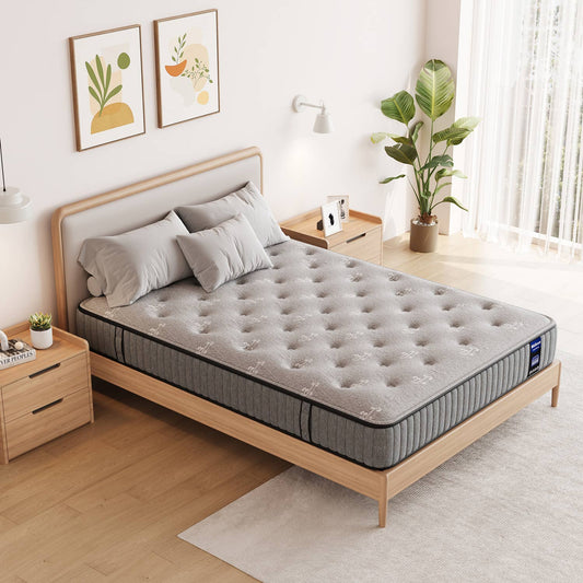 Mellsom Super King Mattress 6FT, 7 Zone Orthopedic Super King Size Mattress 8 Inch, 180x200x20 cm